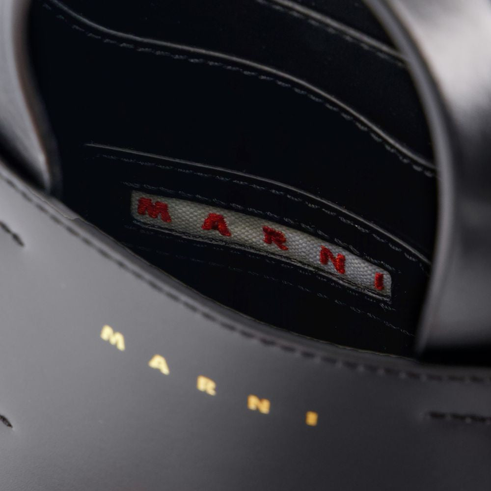 Marni Museo Nano Shopper Bag - Leather - Black