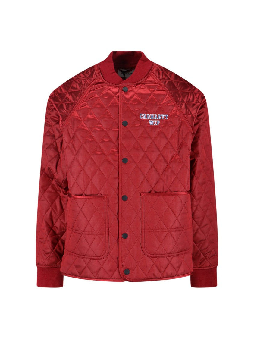 Carhartt Wip "Alumni Liner" Jacket, In Red Fabric