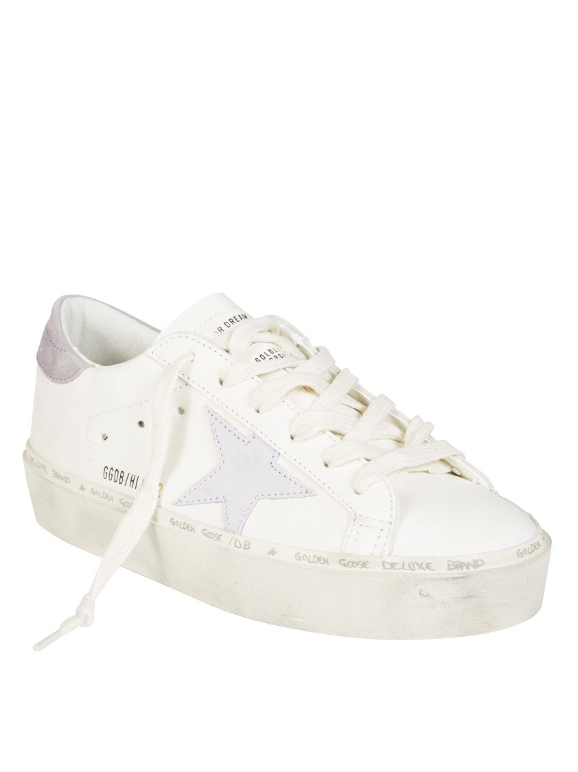 Golden Goose Hi Star Leather Upper Sneakers