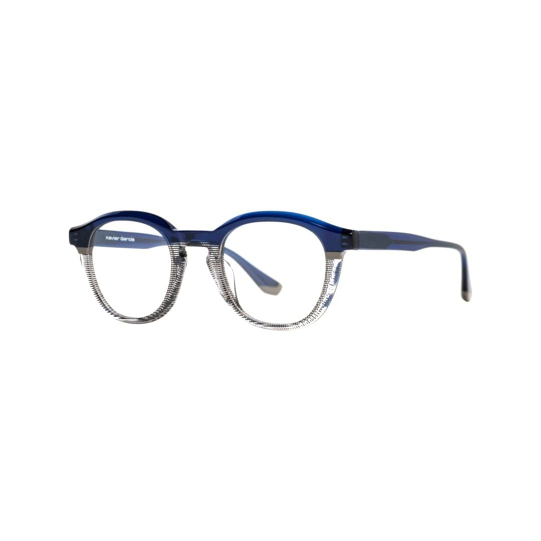 Xavier Garcia Design Pierre C-2 Rounded Frame Two-Tone Eyeglasses