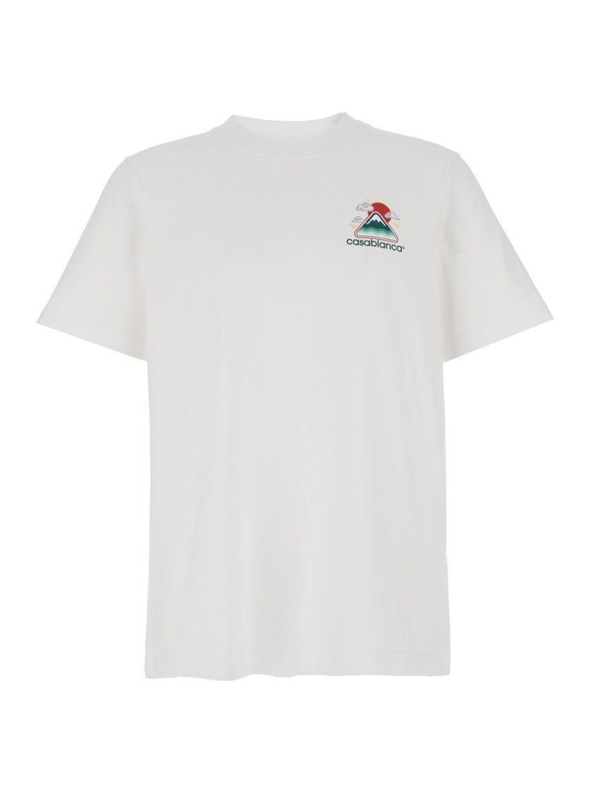 Casablanca Montagne Ondulée Screen Printed T-Shirt