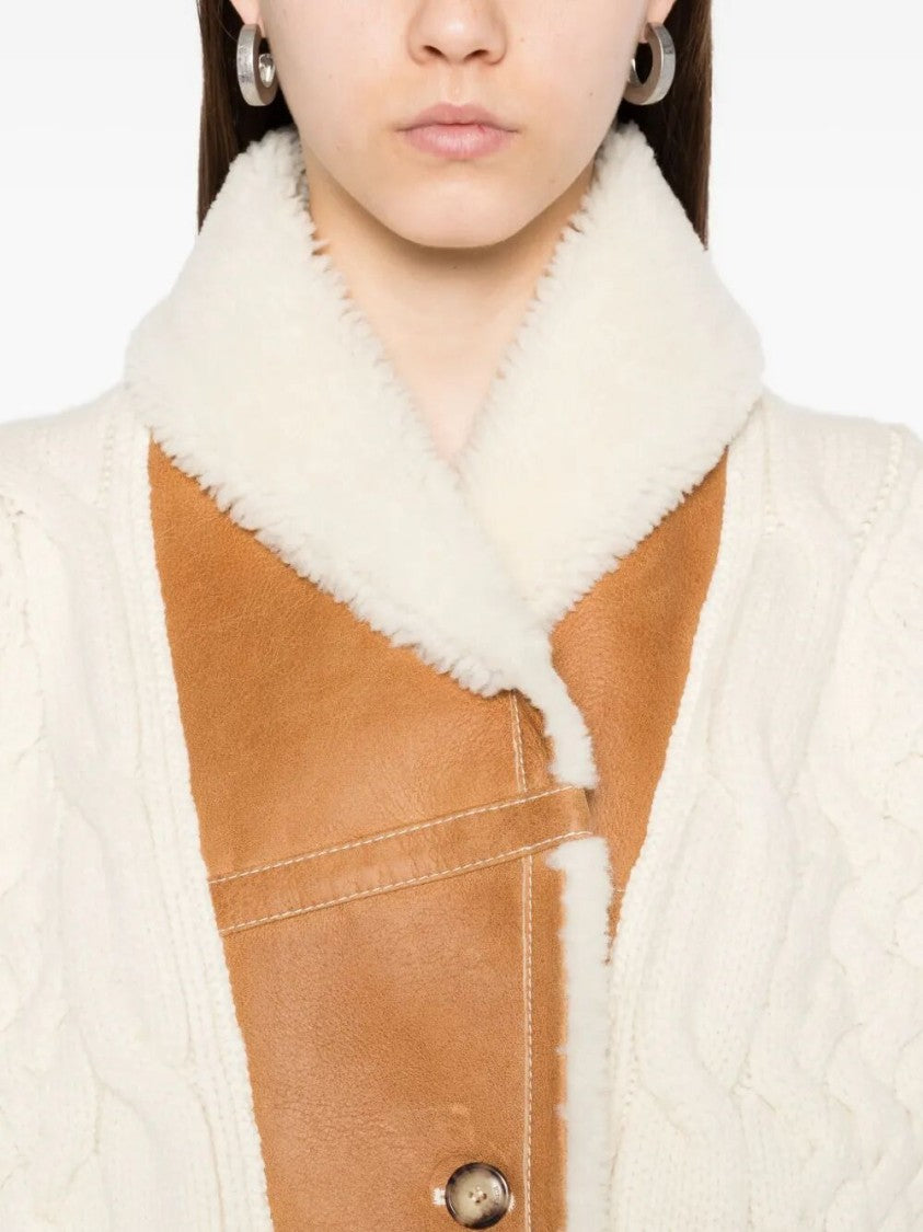 Ermanno Scervino Textured Cable Knit Coat