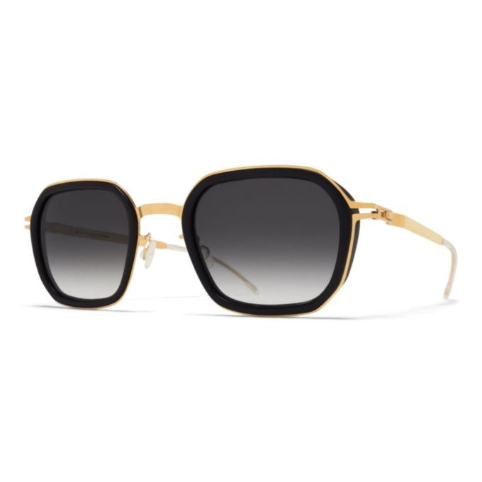 Mykita Gold Beam Gradient Square Sunglasses