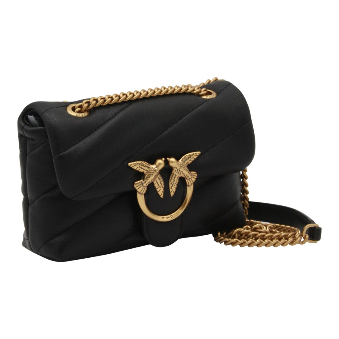 Pinko Quilted Black Bag