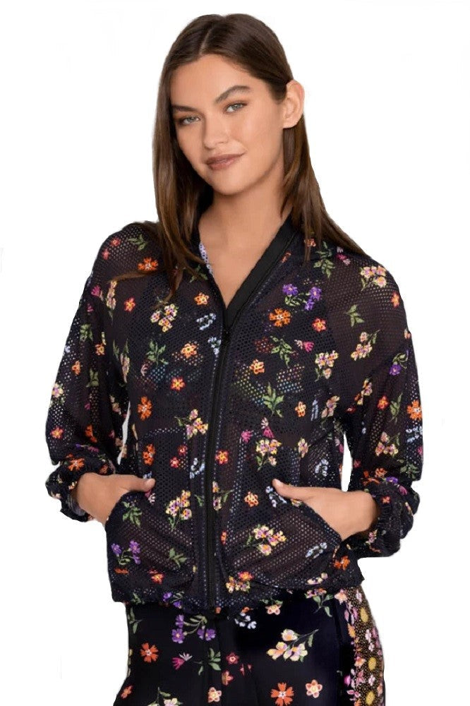 Johnny Was Nani Patch Pocket Mesh Jacket - A0823-4
