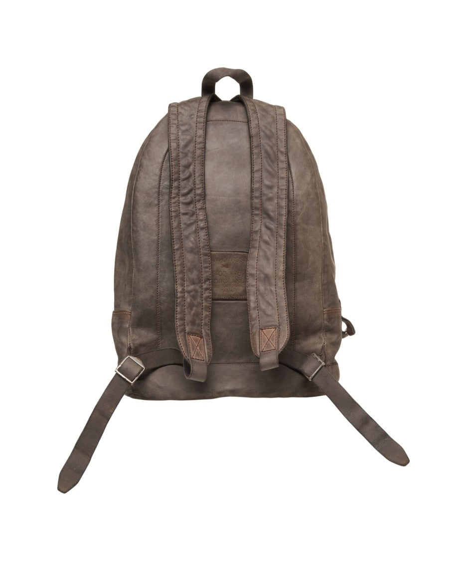 Campomaggi Campomaggi Distressed Leather Backpack With External Zip Pockets
