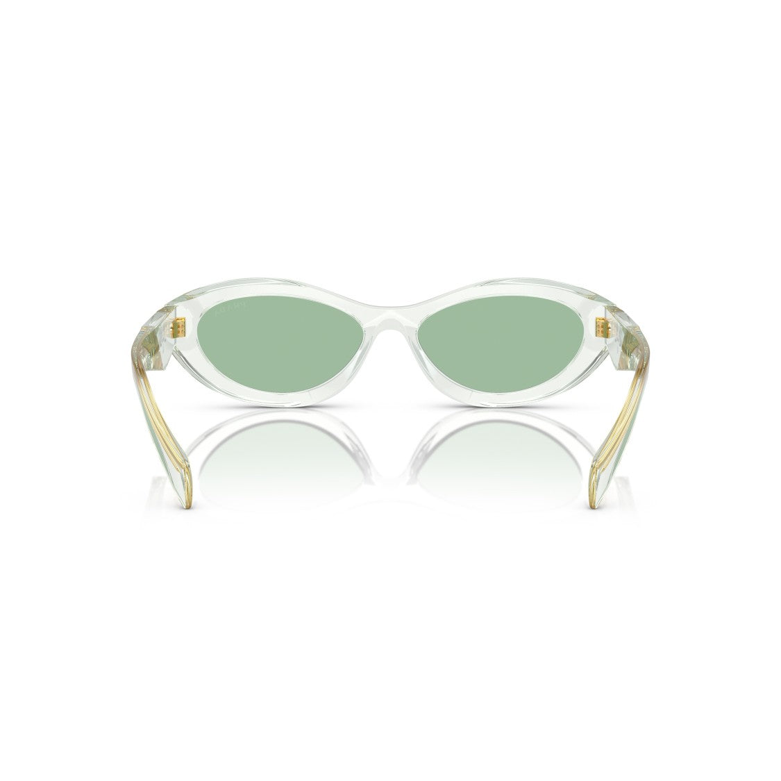 Prada 0Pr 26Zs Translucent Acetate Oval Sunglasses