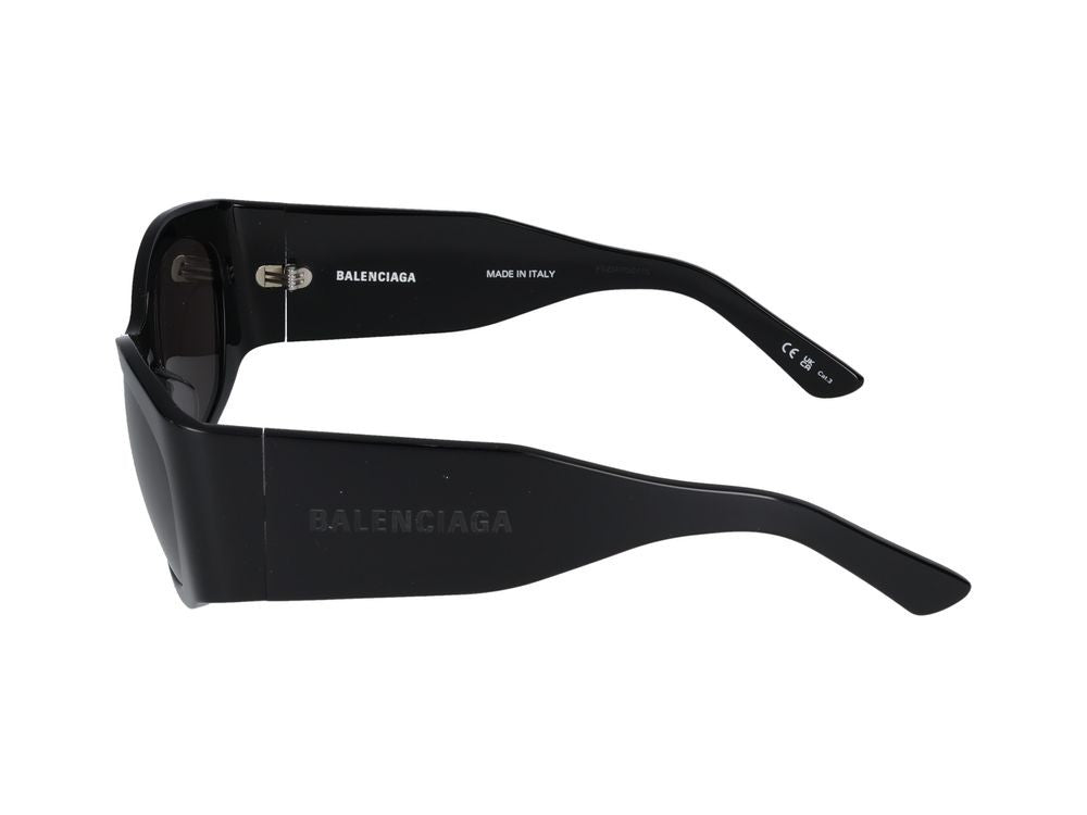 Balenciaga Black Bb0329s Acetate Bold Oversized Sunglasses