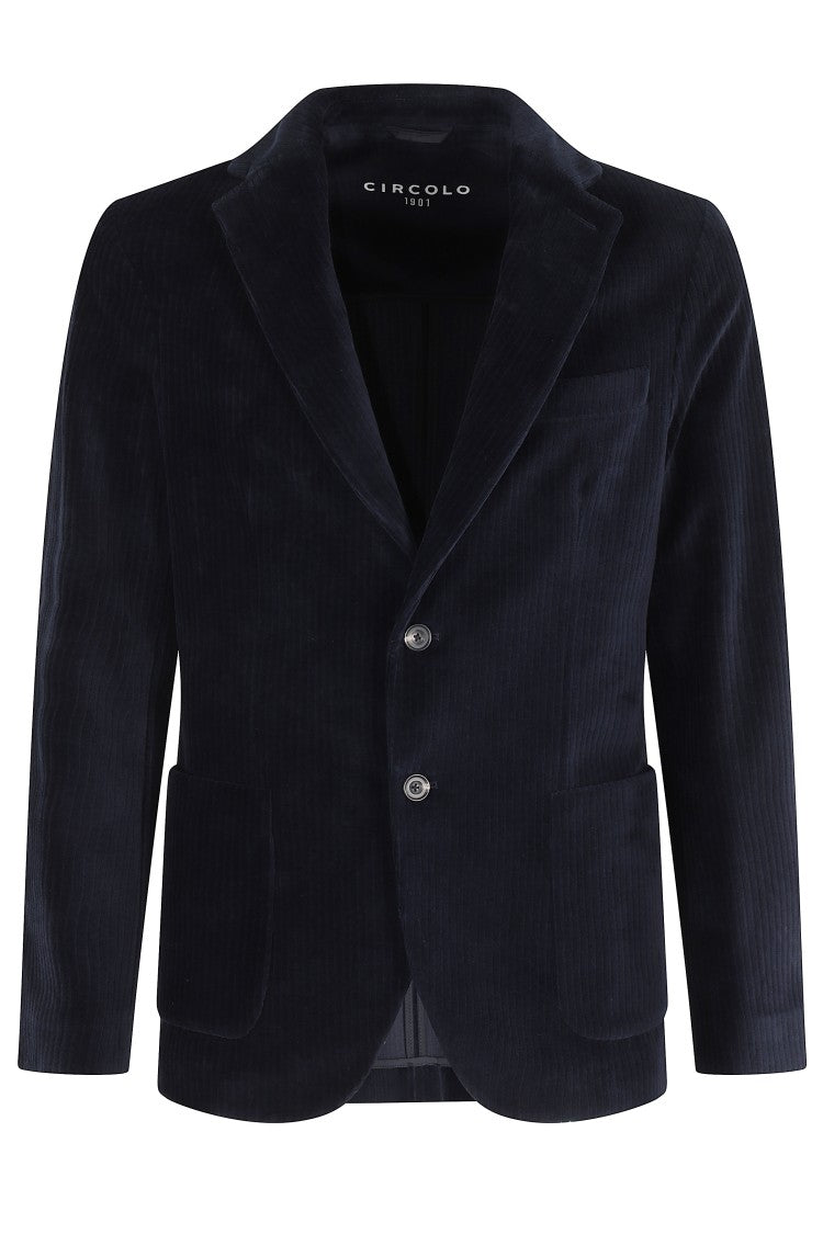 Circolo 1901 Ribbed Velvet Corduroy Jacket