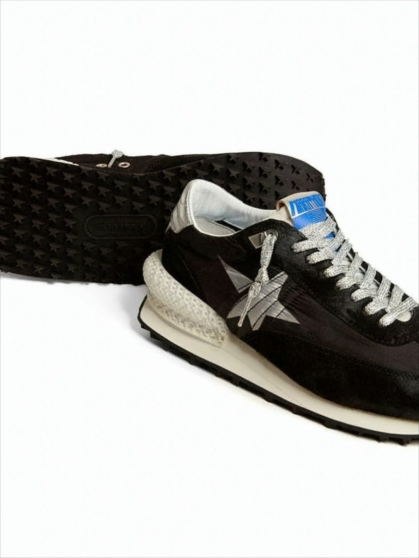 Golden Goose Low-Top Sneakers With Mixed Material Upper And Unique Heel Design