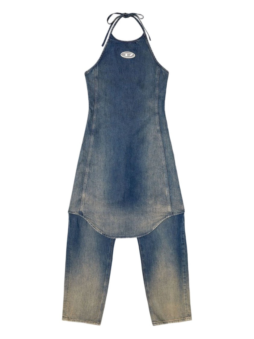 Diesel Halter Neck Denim Dress