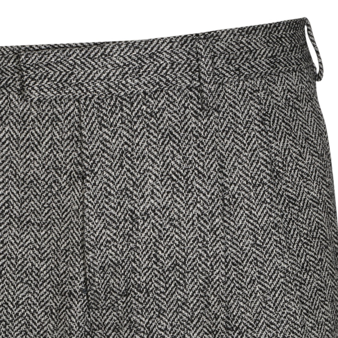 Lardini Straight-Leg Trousers With Herringbone Pattern And Tailored Fit