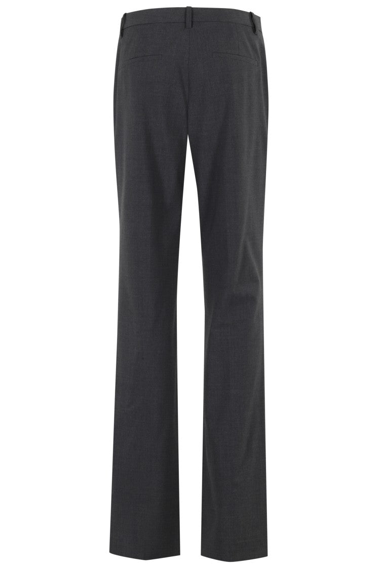 Theory Tailored Slim-Fit Trousers With Angled Pockets