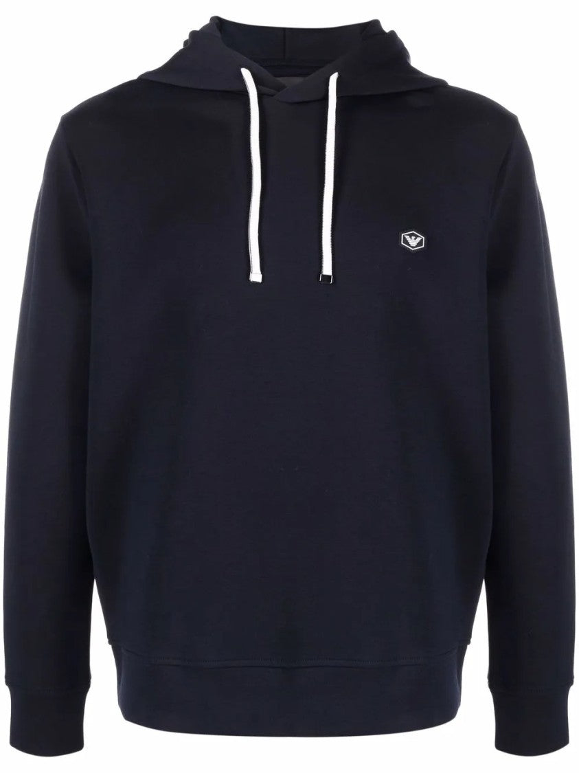 Emporio Armani Minimalist Black Hoodie