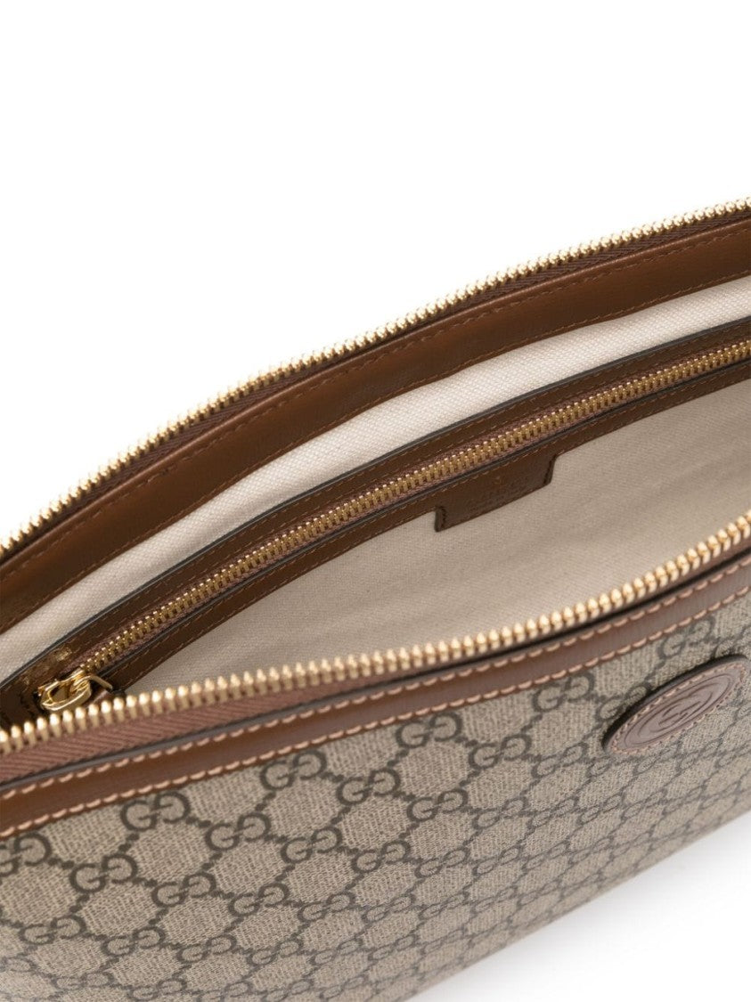 Gucci Gg Supreme Monogram Large Crossbody Bag