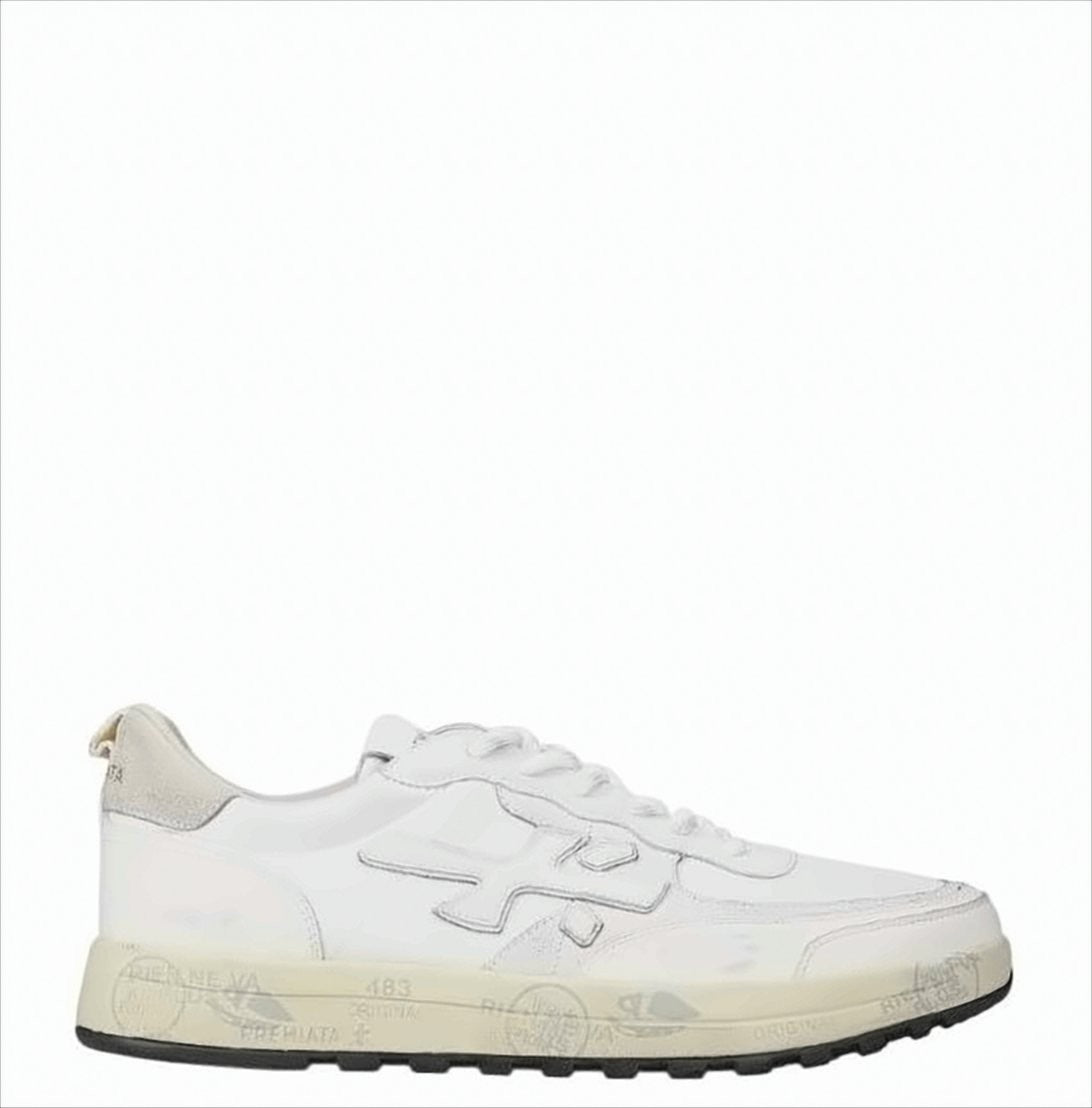 Premiata Vintage Effect Lace-Up Sneakers