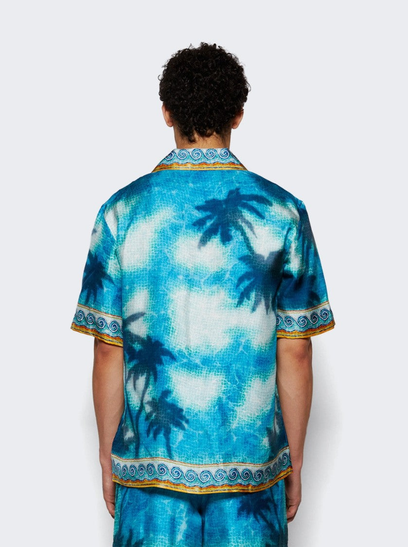 Casablanca Caustics Emblem Shirt Turquoise