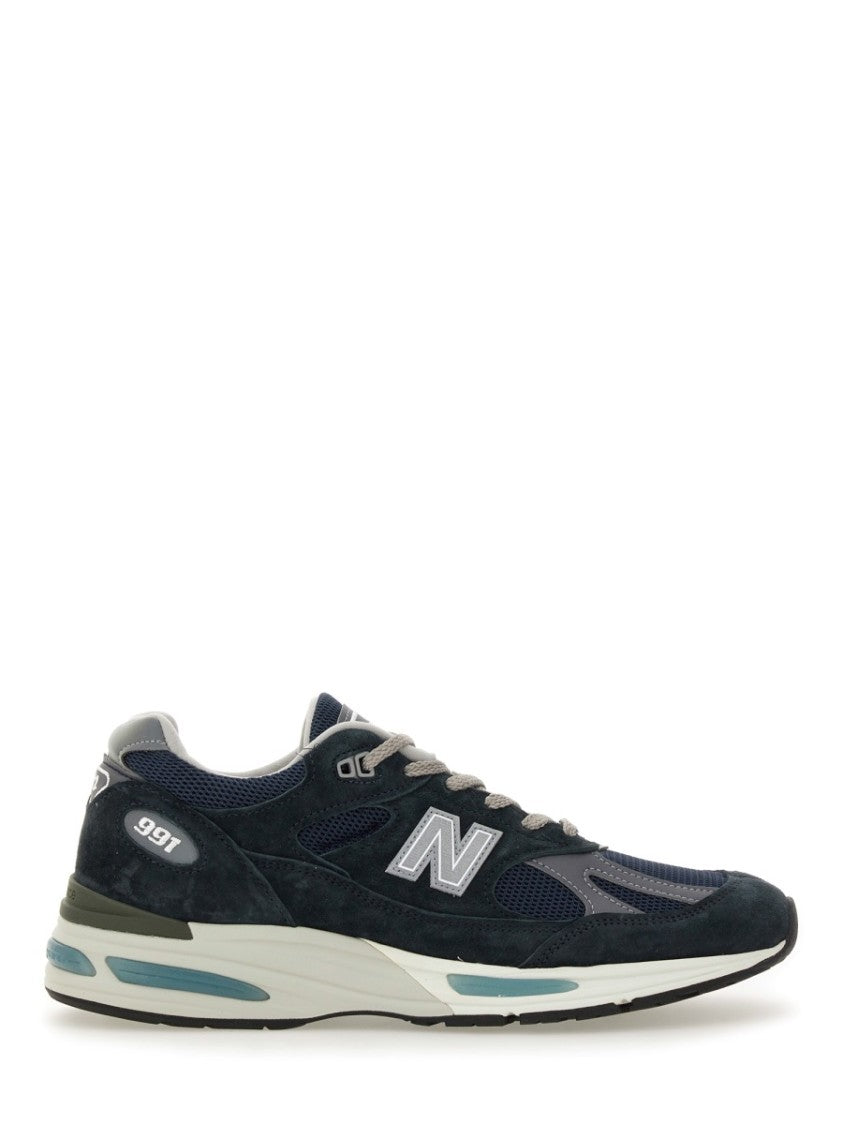 New Balance Leather And Suede Sneakers With Cushioned Sole