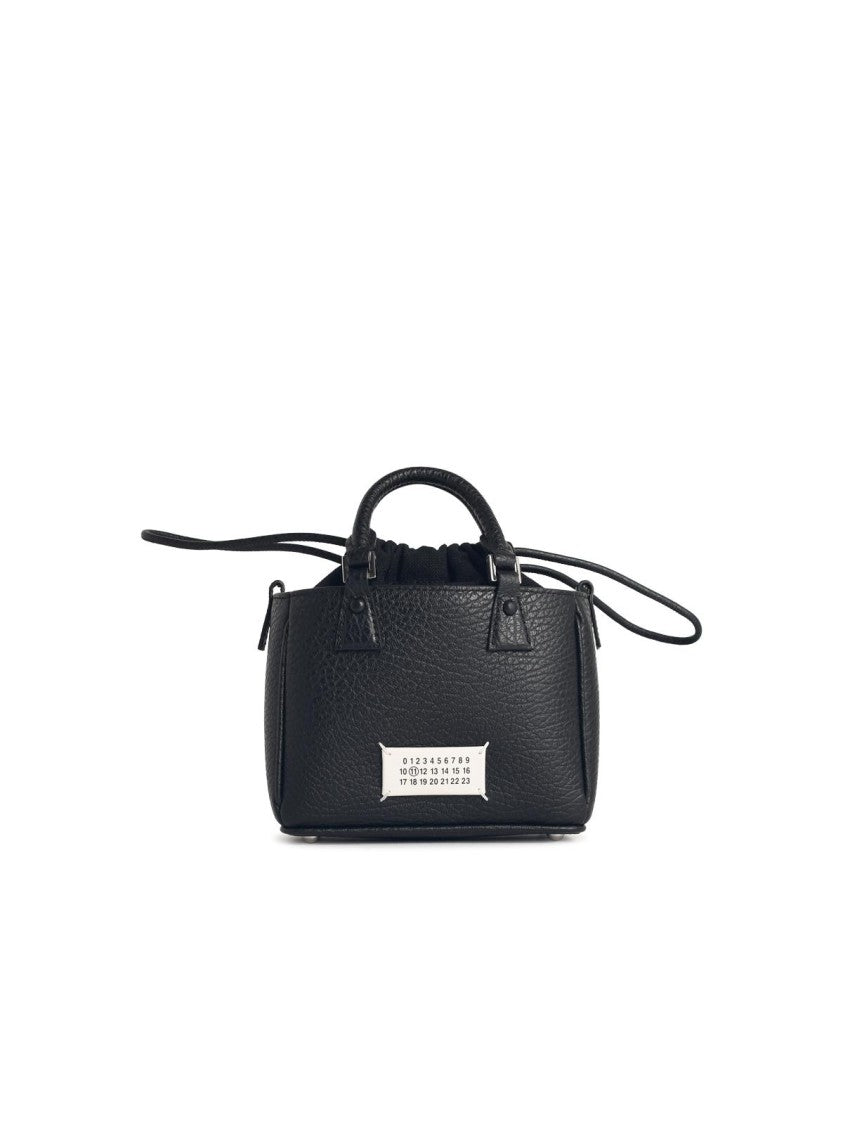 Maison Margiela 5Ac Tote Horizontal' Black Leather Bag