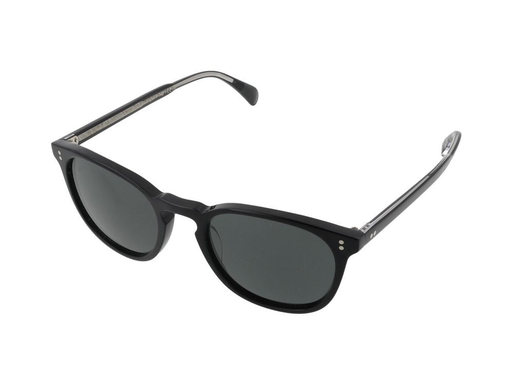 Oliver Peoples Classic Metallic Accent Rounded Square Frame Sunglasses
