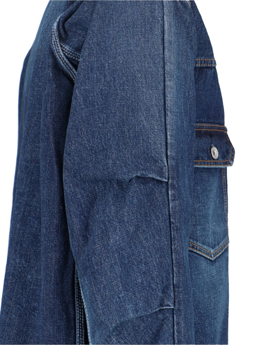 Sacai Layered Design Casual Jacket With Structured Silhouette