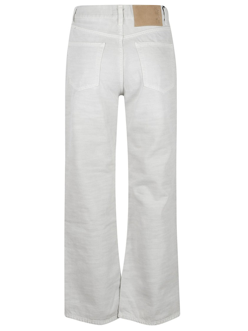 Haikure Wide-Leg White Pants