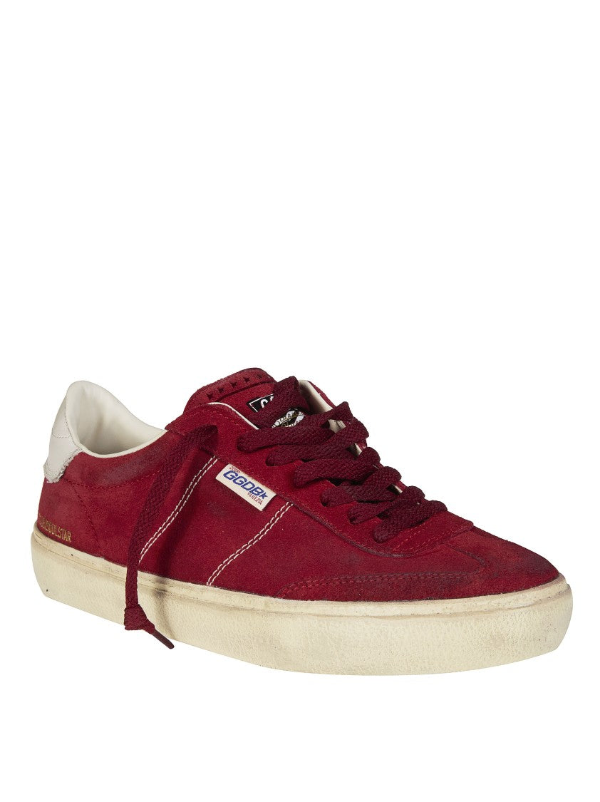 Golden Goose Burgundy Soul-Star Suede Sneakers