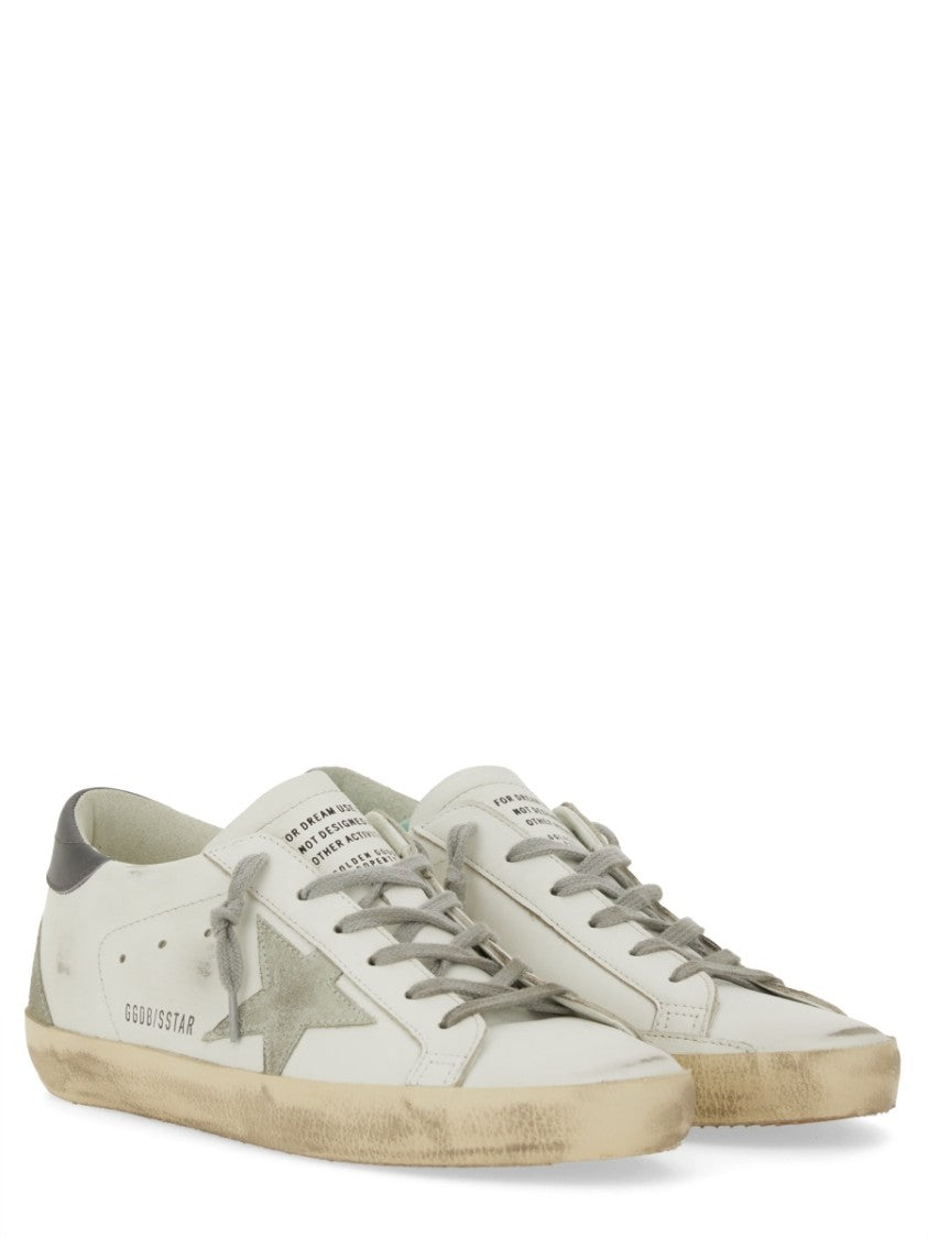 Golden Goose Super Star Vintage-Inspired Cow Leather Sneakers