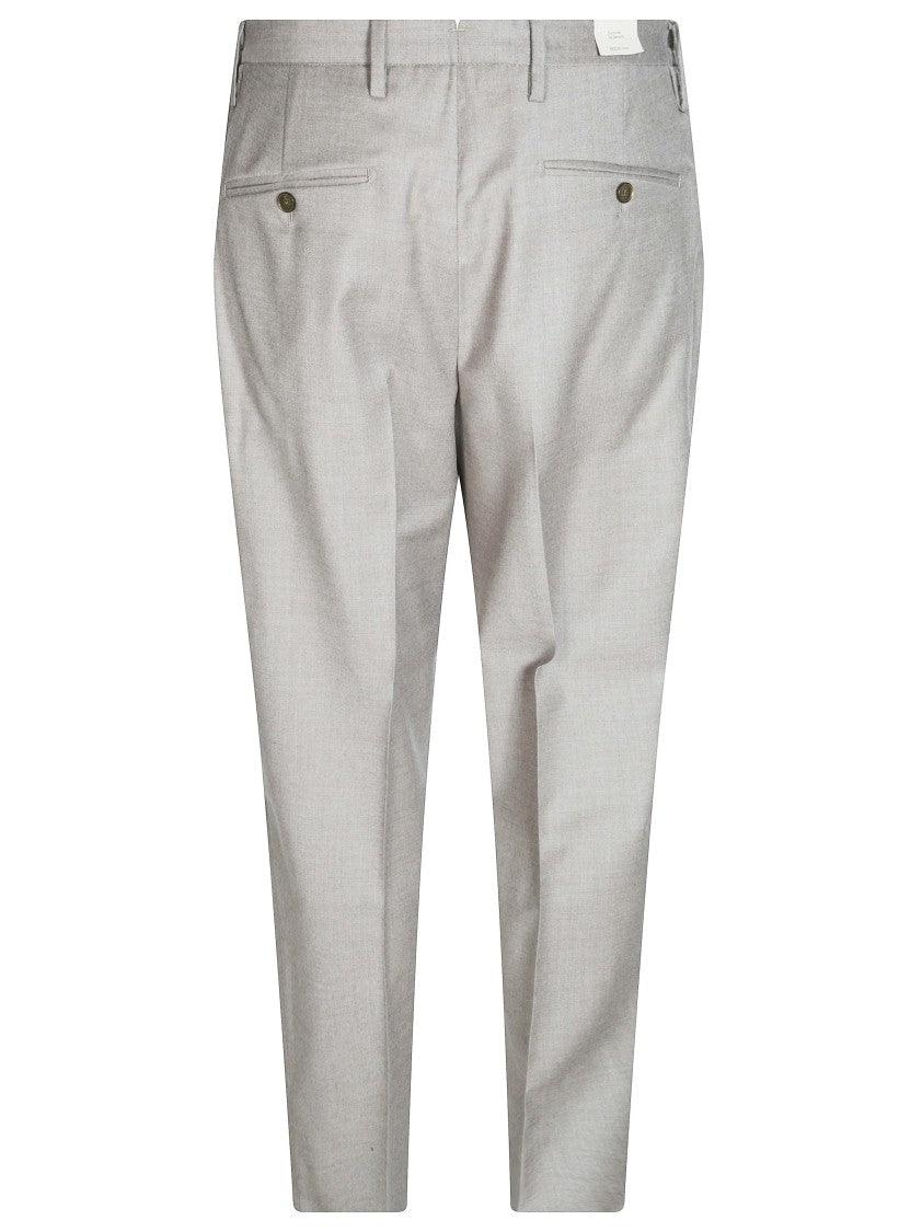 Briglia Flannel Pleated Tailored Formal Pants
