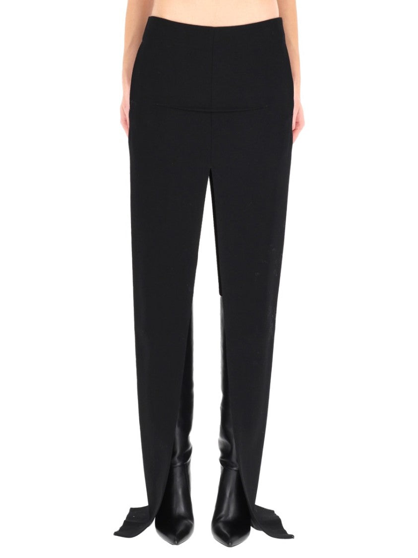 Rick Owens Maxi Skirt In Smooth Black Wool