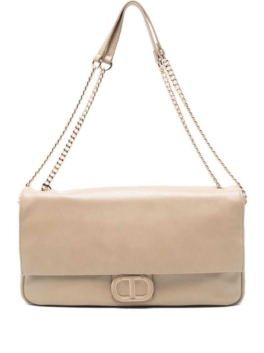 Twin-Set Structured Neutral Twin-Set Handbag