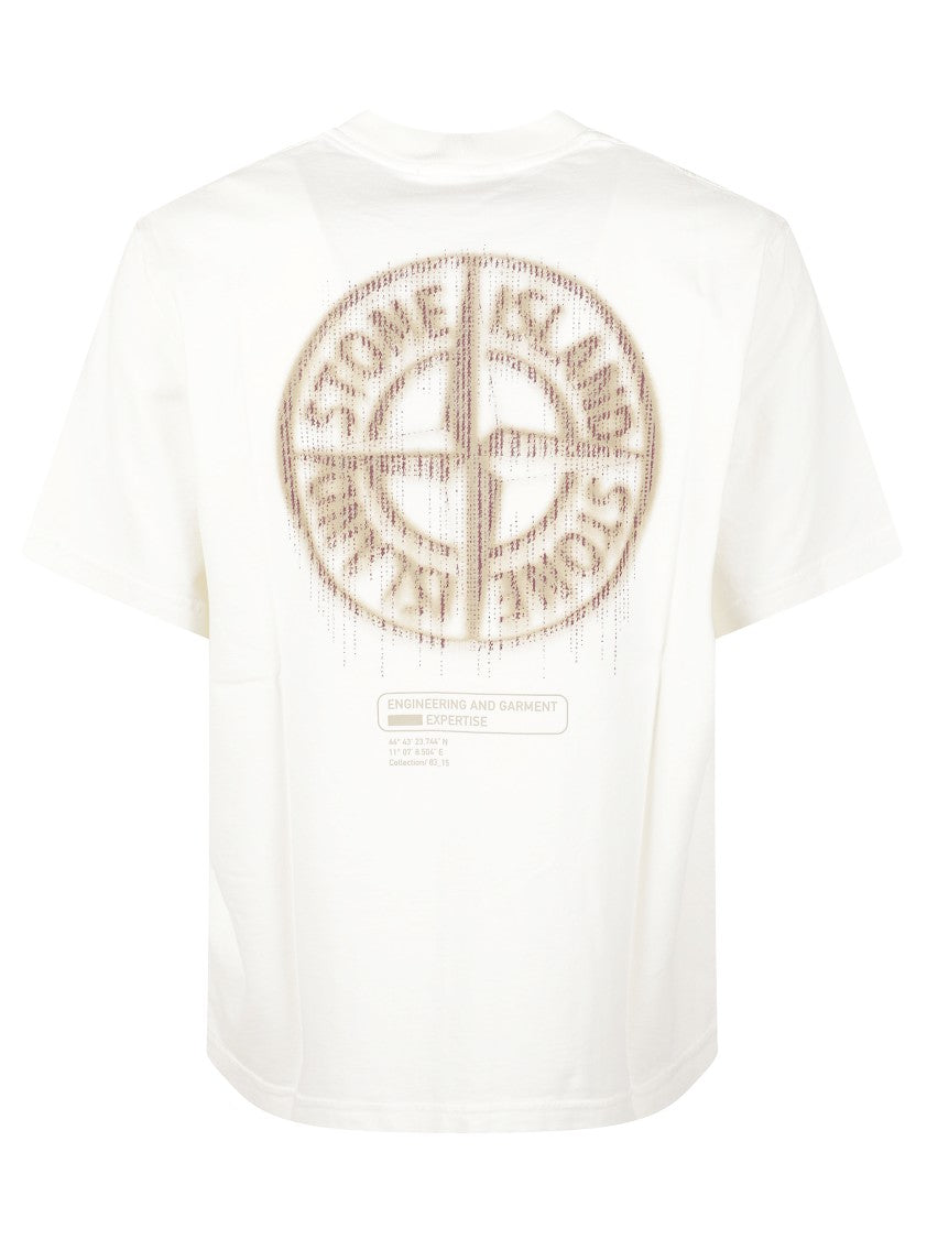 Stone Island Ivory Short-Sleeved T-Shirt