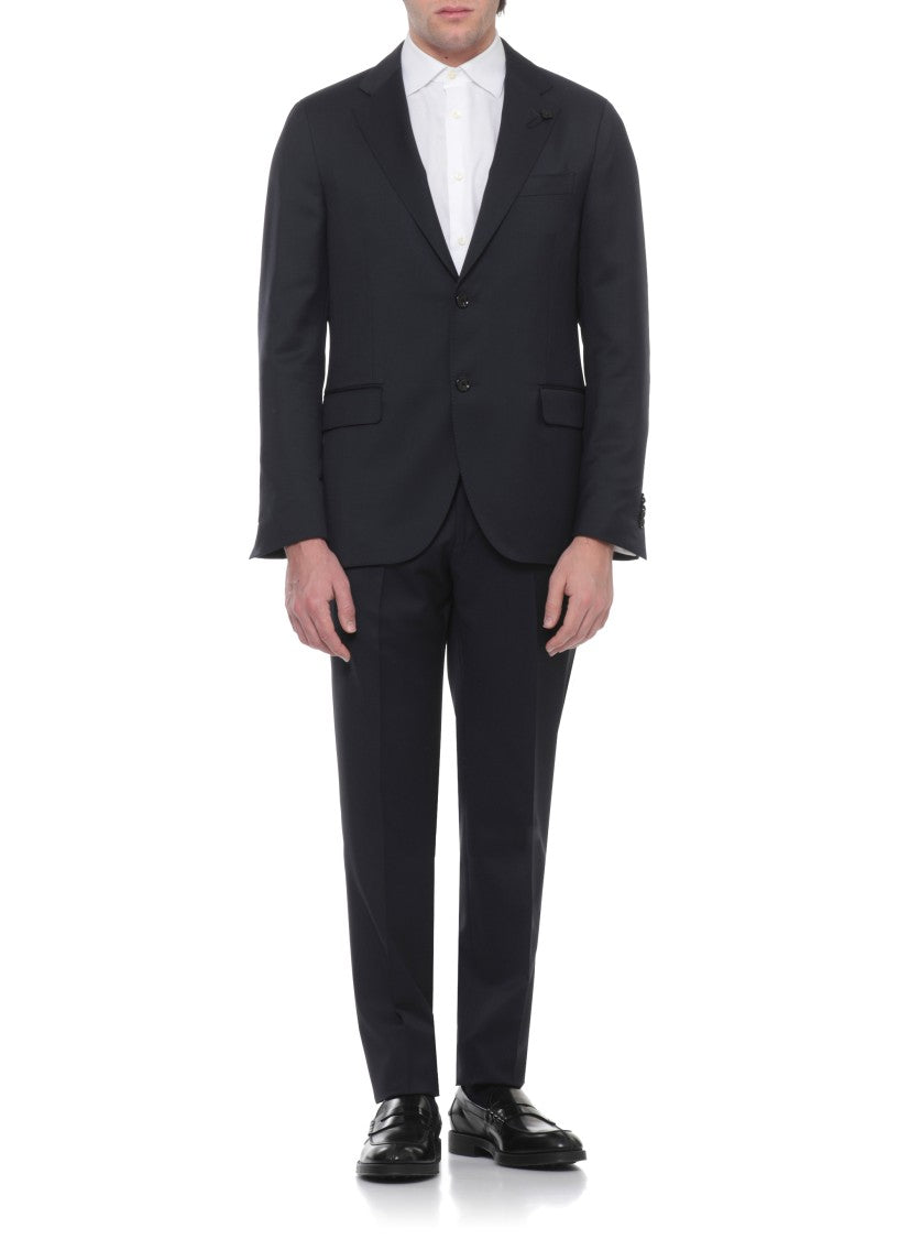 Lardini Pin Lapel Wool Suit
