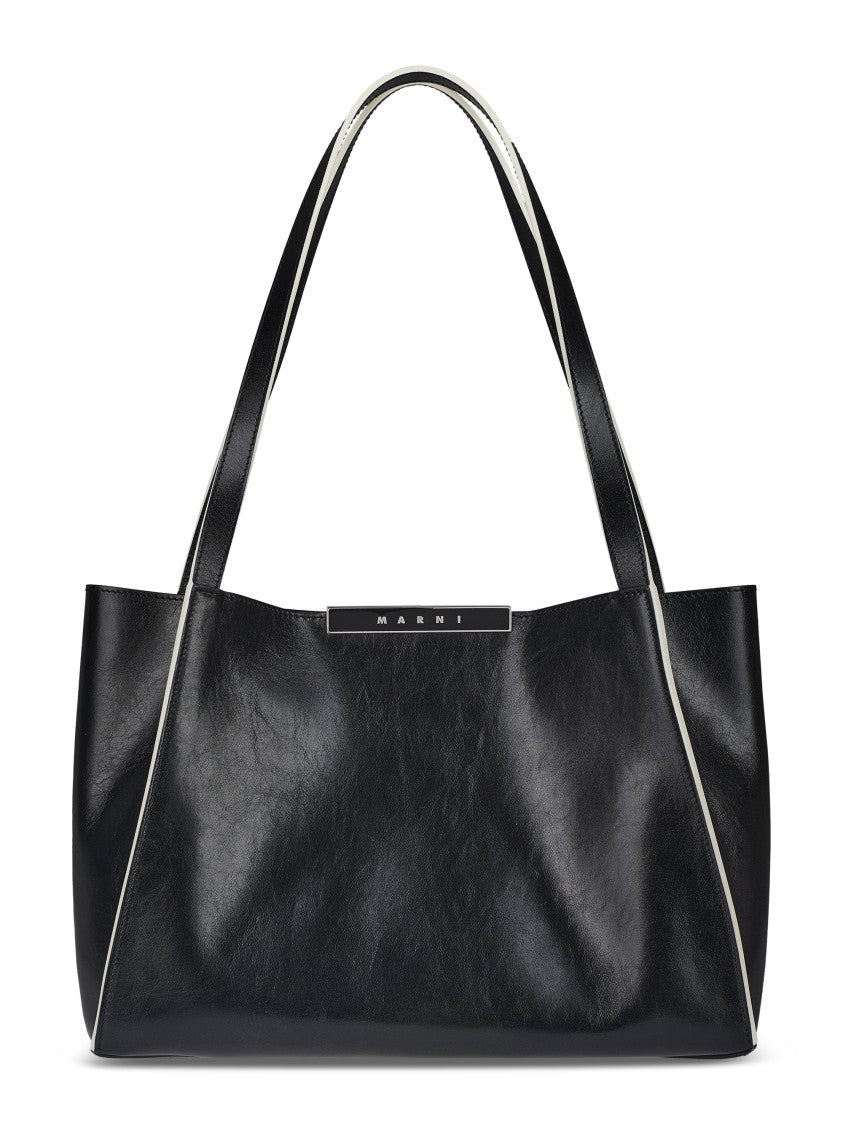 Marni Sleek Rectangular Tote Bag With Sturdy Handles