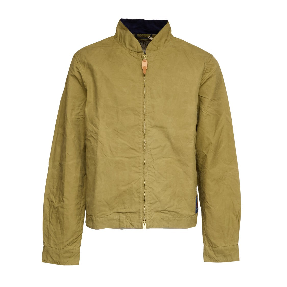 Manifattura Ceccarelli Sugarkane Paraffin Cotton Zipped Bomber Jacket