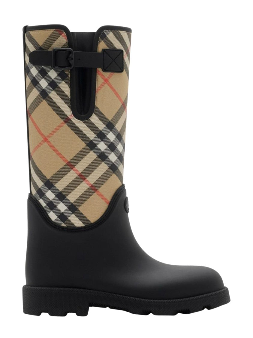 Burberry Rubber-Blend Marsh Stamp Boots