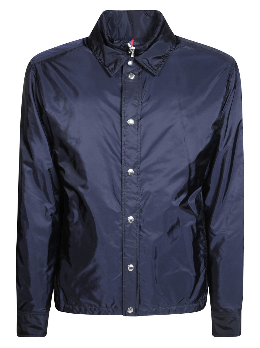 Moncler Meridelle Shiny Blue Shirt Jacket