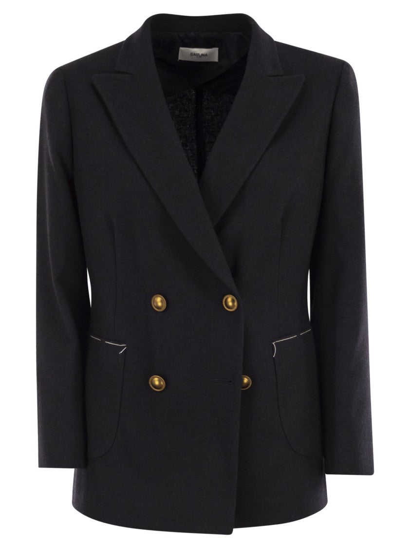 Saulina Assunta - Jacket In Virgin Wool And Viscose