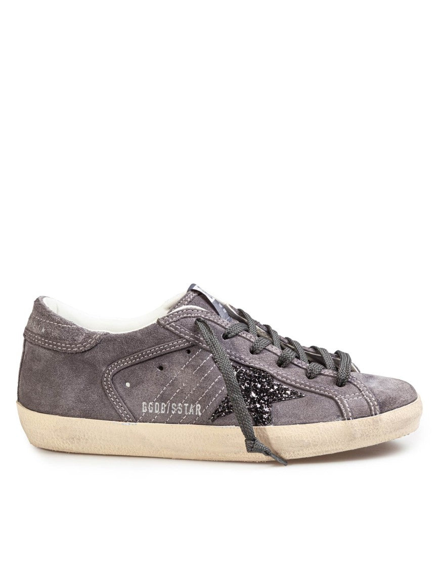 Golden Goose Super Star Grey Suede Sneakers