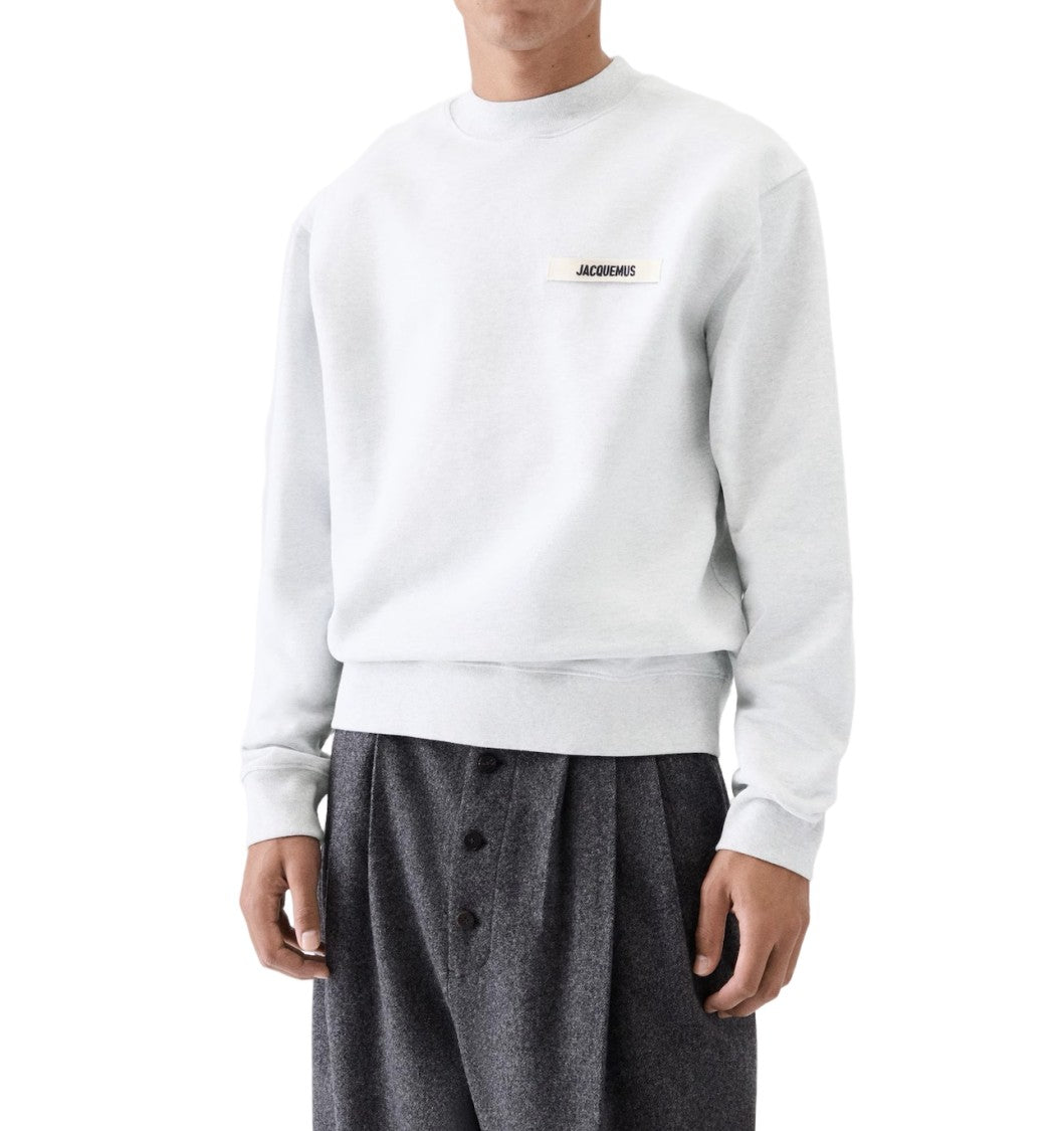 Jacquemus Soft-Cut Sweatshirt With Gros-Grain Logo Detail