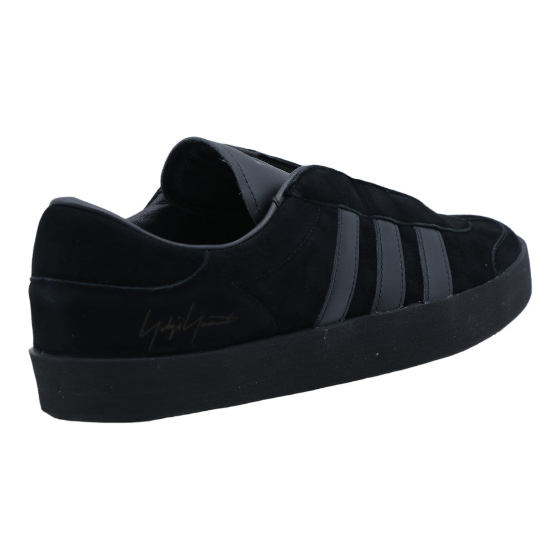 Y-3 Low-Top Black Sneakers With Suede And Leather Panels