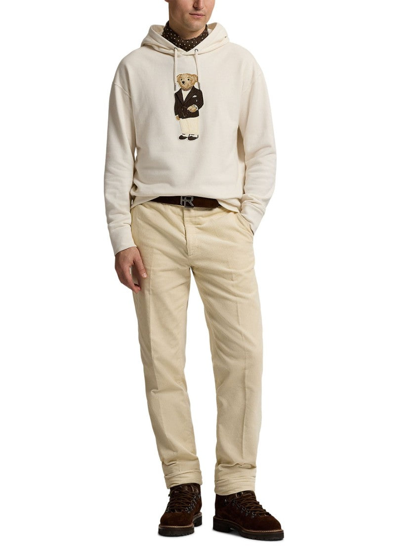 Polo Ralph Lauren Cotton-Cashmere Blend Hoodie With Iconic Bear Embroidery