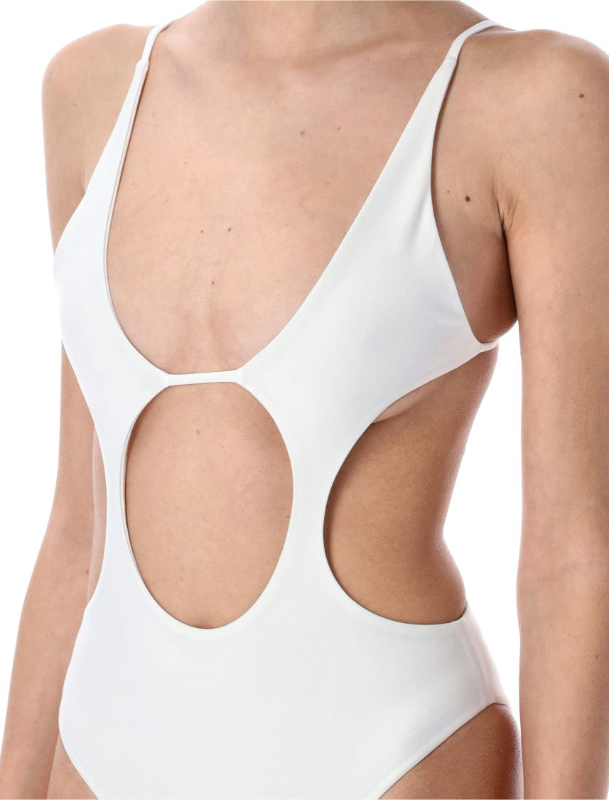 Swim By Di High-Rise One-Piece Swimsuit With Cut-Out Front