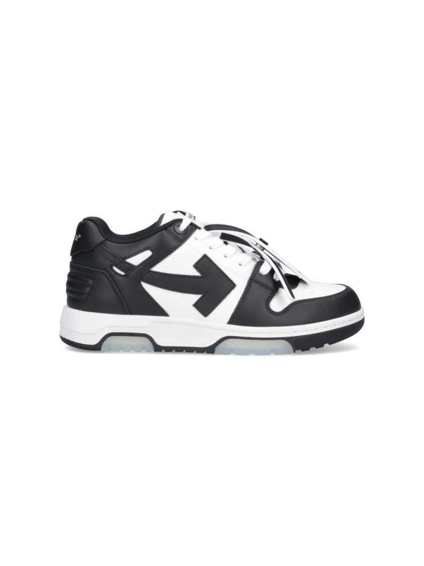 Off-White Color-Block Low-Top Sneakers With Bold Arrow Motifs