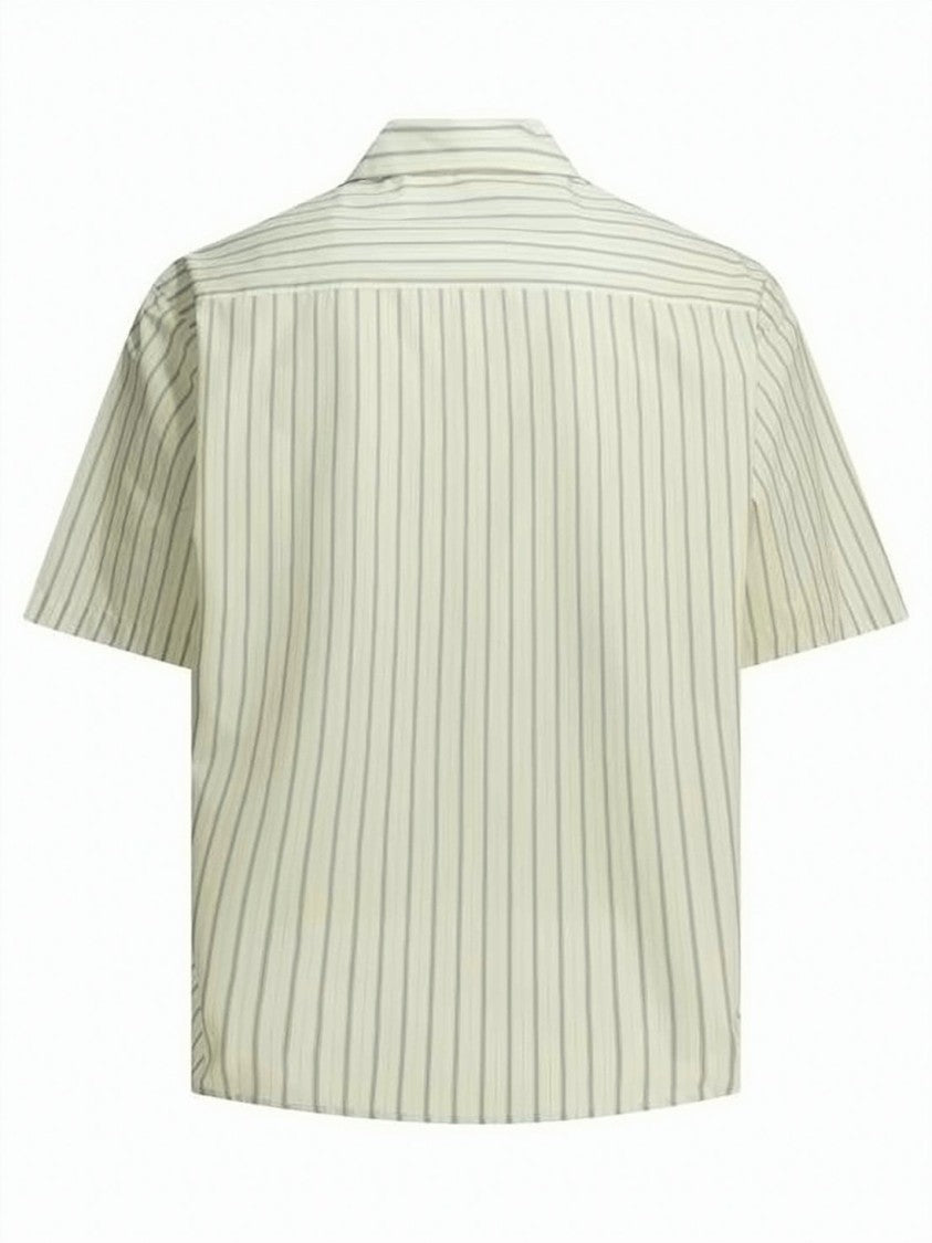 Ami Paris Relaxed Fit Short-Sleeve Striped Shirt
