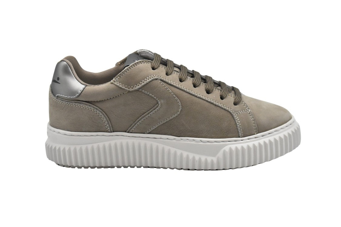 Voile Blanche Laced Sneakers With Contrasting Sole