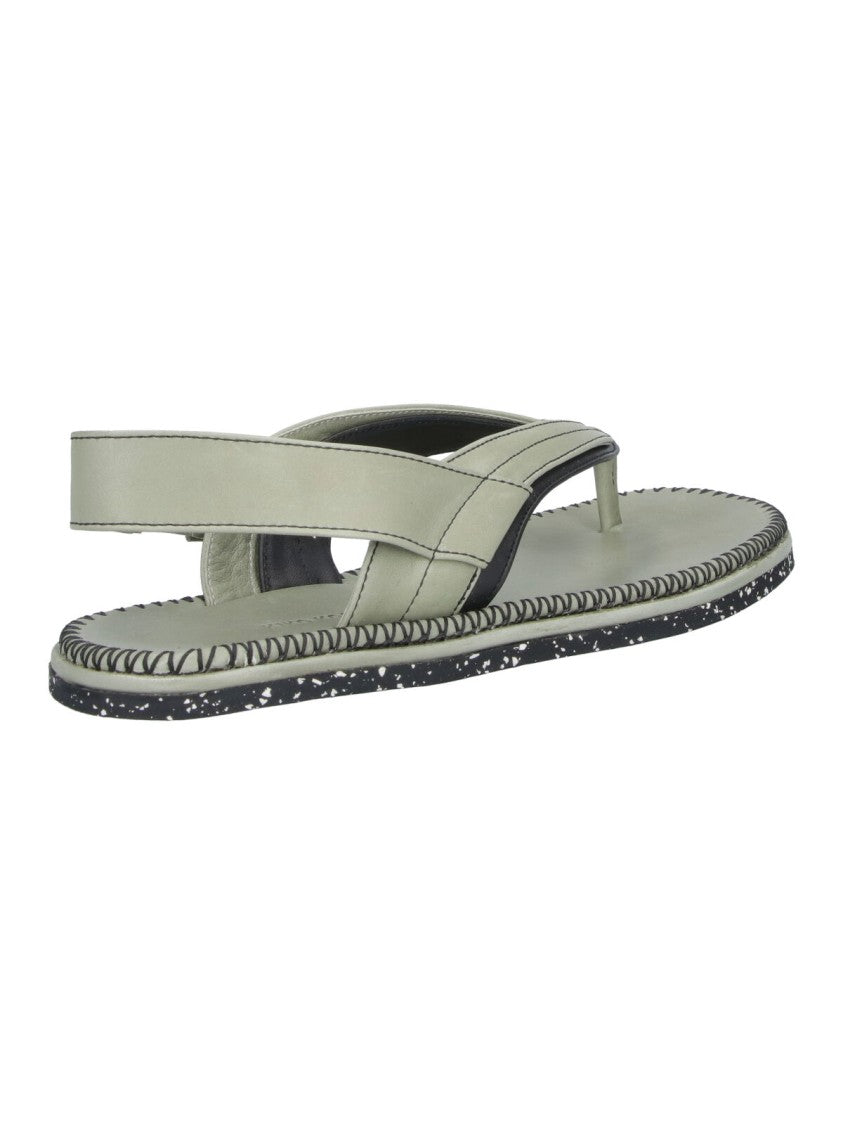 Kiko Kostadinov Grey Andras Thong Style Leather Sandals