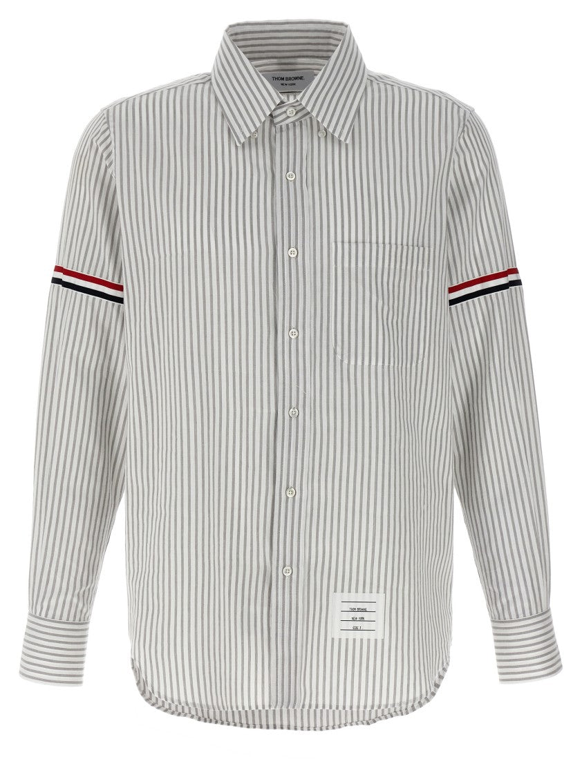 Thom Browne Button-Down Striped Oxford Shirt