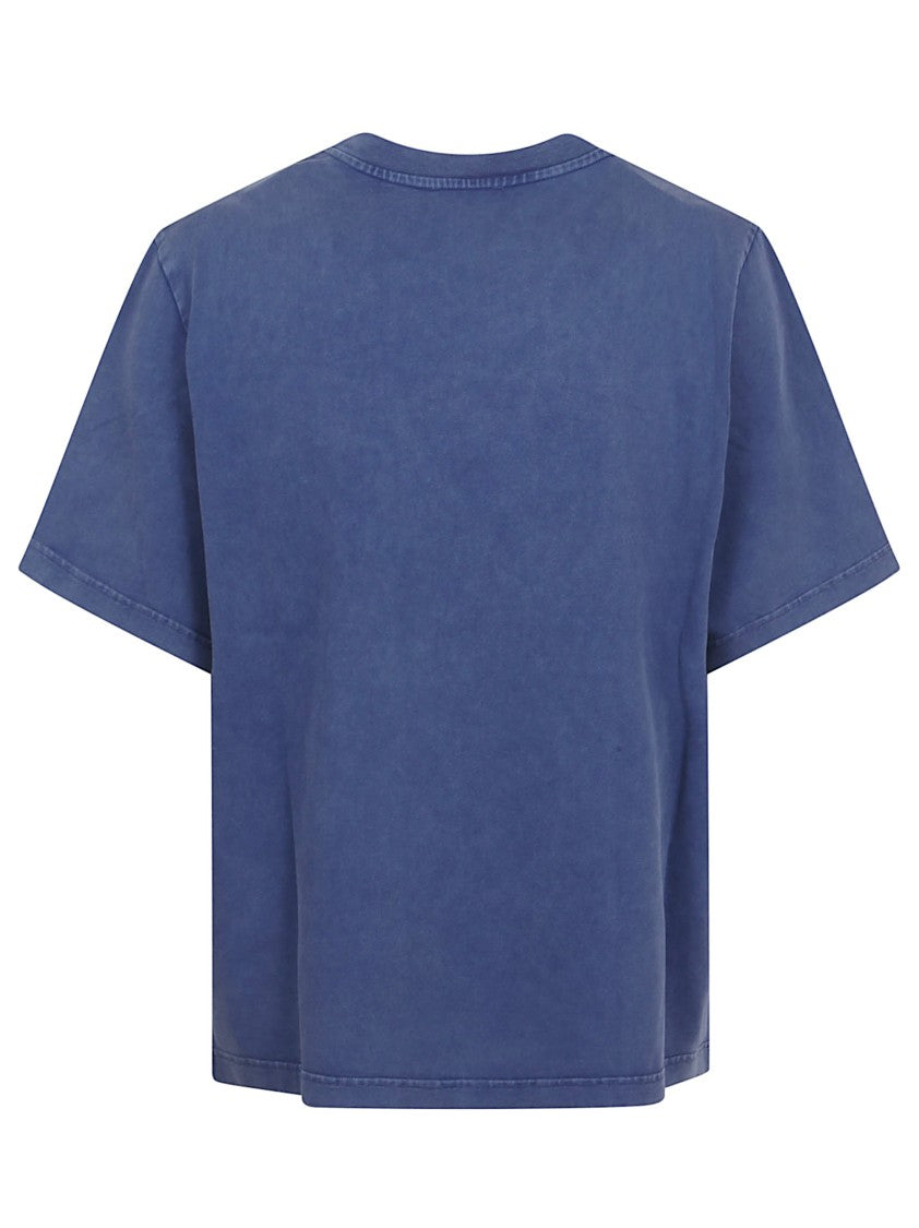 Casablanca Washed Indigo Blue Boxy-Fit T-Shirt