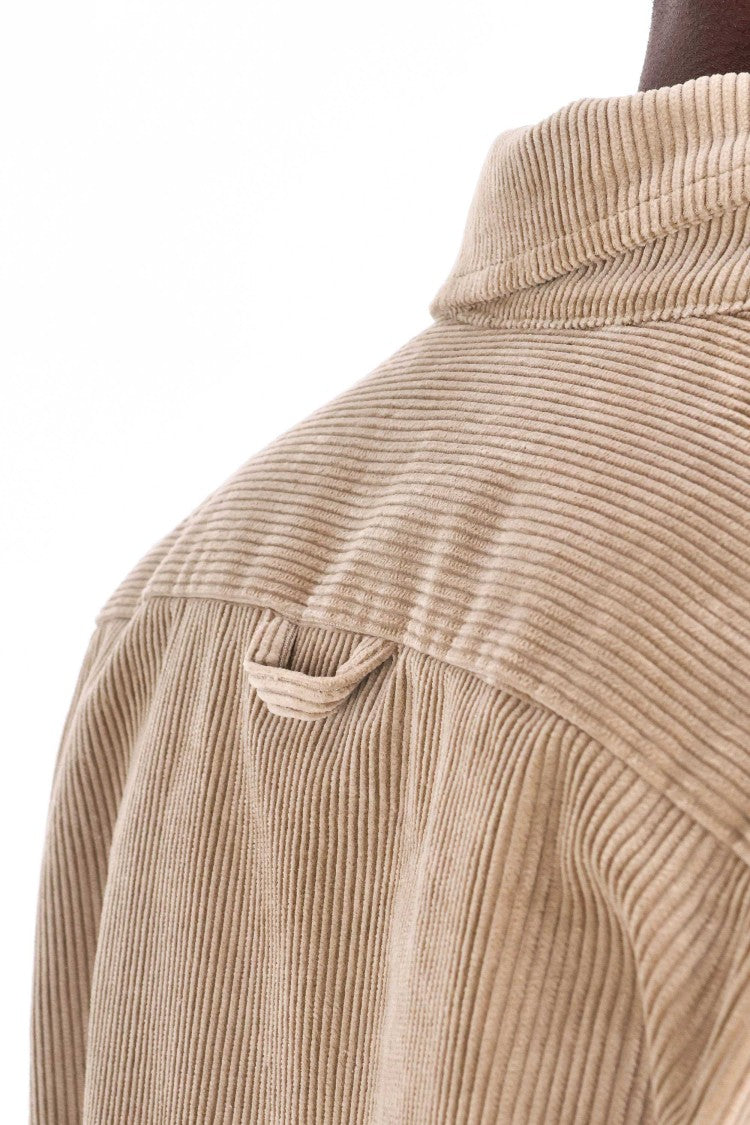 A.P.C. Cotton Velvet Overshirt With Classic Collar
